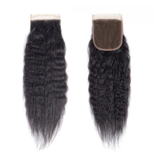 Load image into Gallery viewer, The Raw Experience Closures-Kinky Yaki Straight 4x4